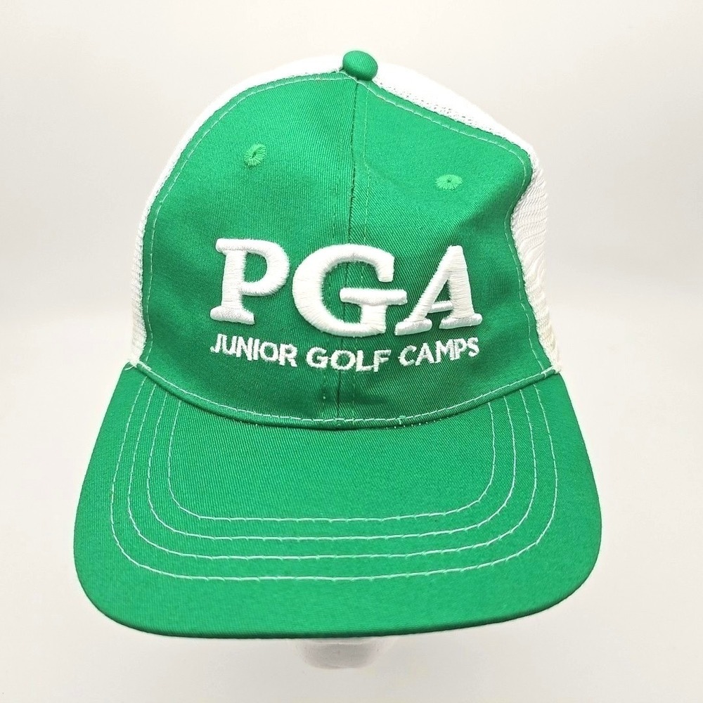 Unbranded PGA Junior Golf Camps Hat Cap Trucker One Size Mesh Snapback Vintage